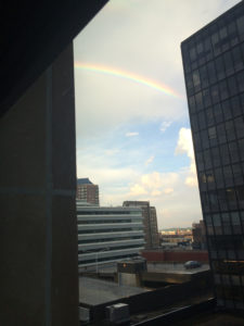 2016 has its moments, like a rainbow outside my window.
