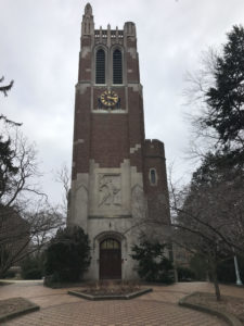 I walked through snow and frigid wind to take a picture of this tower, and it didn't disappoint.