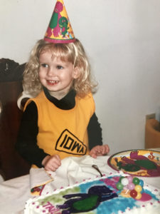 Lil future Hawkeye Tay in 1995.